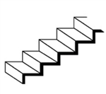 Plastruct 90954 Custom Staircase 7 x 12"