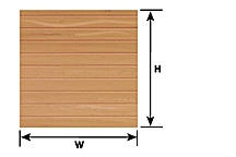 Plastruct 91532 O Patterned Sheets Flooring Planking .020 x 7 x 12" Sheets Pkg 2 .156" Beige Planks
