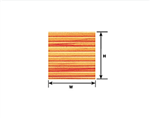 Plastruct 91536 Patterned Sheets Flooring Planking .020 x 7 x 12" Sheets Pkg 2 1/8" Beige Planks