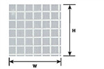 Plastruct 91544 Patterned Sheets Square Tiles 0.02 x 7 x 12" Sheets Pkg 2 .235" Tiles