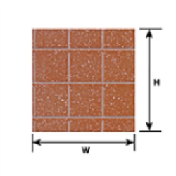 Plastruct 91545 Patterned Sheets Square Tiles 0.02 x 7 x 12" Sheets Pkg 2 .485" Tiles