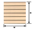 Plastruct 91558 Patterned Sheets Siding Clapboard 0.02 x 7 x 22" .250" Spacing