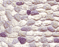 Plastruct 91559 Patterned Sheets Stone Wall 0.02 x 7 x 12" Pkg 2 .310" Beige Stones