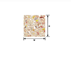 Plastruct 91580 HO Patterned Sheets Stone Random Field Stone .020 x 7 x 12" Pkg 2 .240" Beige Stones