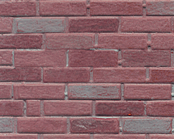 Plastruct 91607 Patterned Sheets Rough Brick .020 x 7 x 24" .800" Red Bricks