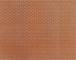 Plastruct 91611 HO Patterned Sheets Brick .020 x 7 x 12" Pkg 2 .145" Bricks