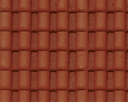 Plastruct 91632 G Patterned Sheets Roofing Spanish Tile 0.02 x 7 x 12" Pkg 2 .250" Tiles