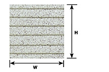 Plastruct 91642 G Roofing Asphalt Shingles Vacuum-Formed Styrene Sheet 24 x 7 x .020" .475" Spacing