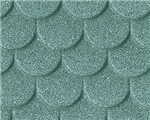 Plastruct 91653 1/12 Patterned Sheets Roofing Scalloped Tile .020 x 7 x 24" 785" Red Tiles