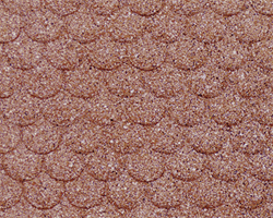 Plastruct 91654 G Patterned Sheets Roofing Scalloped Tile 0.02 x 7 x 12" Pkg 2 .375" Tiles