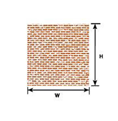Plastruct 91886 HO (1:100) Brown Brick