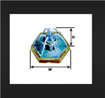 Plastruct 94734 O Fountain Hexagon 1"