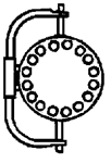 Plastruct 95642 Manways Pkg 3 1-1/16" Outside Diameter