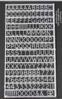 Plastruct 96004 Plastic Letters & Numbers 25/64"