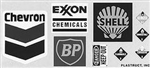 Plastruct 96052 HO Oil Company Decal pkg 2