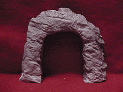 Pre-Size 118 HO Tunnel Portal Single Track Blasted Rock Rough Round
