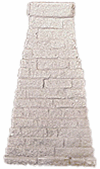 Pre-Size 134 HO Trestle Tower Footing Granite Block