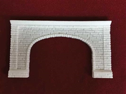 Pre-Size 157 HO Extra-Wide Cut Stone Double Tunnel Portal Overall