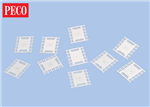 Peco IL-120 HO Third Rail Conductor Mounts Code 60 Rail Pkg 100