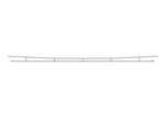 Peco LC154 HO Catenary System Contact Wire 19-11/16" pkg 5