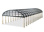 Peco LK20X HO Rounded Glass Trainshed Overall Roof Kit