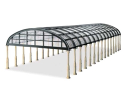 Peco LK20X HO Rounded Glass Trainshed Overall Roof Kit