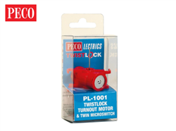 Peco PL-1001 TwistLock Turnout Motor and Micro Switch PECOLectrics