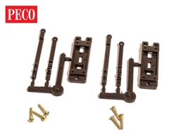 Peco PL-12X Turnout Adapter Base Kit No Springs Pkg 2