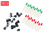 Peco PL-30 Led'S 10 Red/Green & 20 Pane