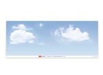 Peco SKP-03 Backscene Photographic Background 95 x 13" Sky and Clouds