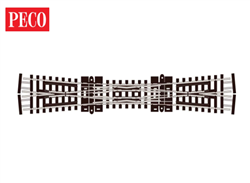 Peco SL-390F N Code 55 Track Double-Slip Turnout 10-Degree Crossing Angle
