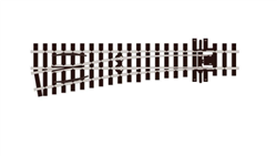 Peco SL-E1496 HO HOm 12mm Meter Gauge Code 75 Nickel Medium Radius Electrofrog Turnout Left Hand