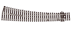 Peco SL-E186 HO Code 75 Streamline Curved Double Radius Turnout Right Hand Electrofrog