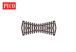 Peco SL-E193 HO Code 75 Streamline Track Crossing Short Electrofrog