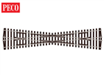 Peco SL-E194 HO Code 75 Streamline Long Crossing With Electrofrog