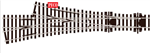 Peco SL-E199 HO Code 75 Staggered 3-Way Turnout w/Electrofrog