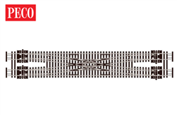 Peco SL-E383F N #6 Scissor Cross Code 55 Medium Crossing
