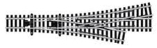 Peco SL-E399F N Streamline Code 55 Asymmetric 3-Way Turnout