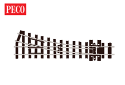 Peco SL-E491 HOn30 HOe HOn2-1/2 HOn30" Narrow Gauge Turnout w/Code 80 Rail 12" Radius Right-Hand