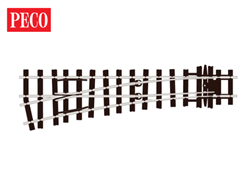 Peco SL-E596 On30 Left Hand Turnout Code 100 Med Radius