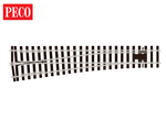 Peco SL-E792FB O Code 143 US Profile Flat Bottom Rail Left Hand Turnout