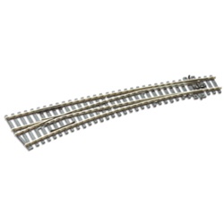 Peco SL-E87 HO Code 100 Curved Double Radius Turnout Streamline Left Hand Electrofrog