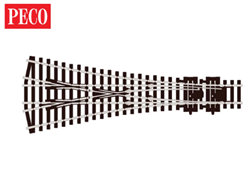 Peco SL-E99 HO Code 100 Streamline Three-Way Turnout w/Medium Radius Electrofrog