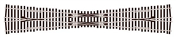 Peco SL-U8364 HO Streamline Code 83 #6 Unifrog Diamond Crossing Nickel