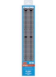 Peco ST-2001 HO Code 100 Nickel Silver Double Straight Setrack 13-3/16" Pkg 8