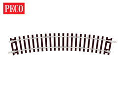 Peco ST-225 HO 17 1/4" Radius Standard Curve 