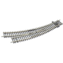 Peco ST-244 HO Code 100 Curved Double-Radius Turnout Setrack Right Hand Insulfrog