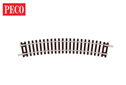 Peco ST-3 N Code 80 Curved Track Standard Curve 9" Radius 22-1/2 Degrees Pkg 16