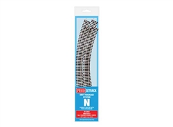 Peco ST-3015 N Code 80 Double Curve Setrack Radius 2 263.5mm 45 Degree pkg (4)