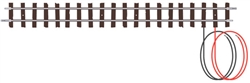 Peco ST-413 HOn30 OO-9/HOe Straight Terminal Track Setrack w/ Wires 6-7/8" 
